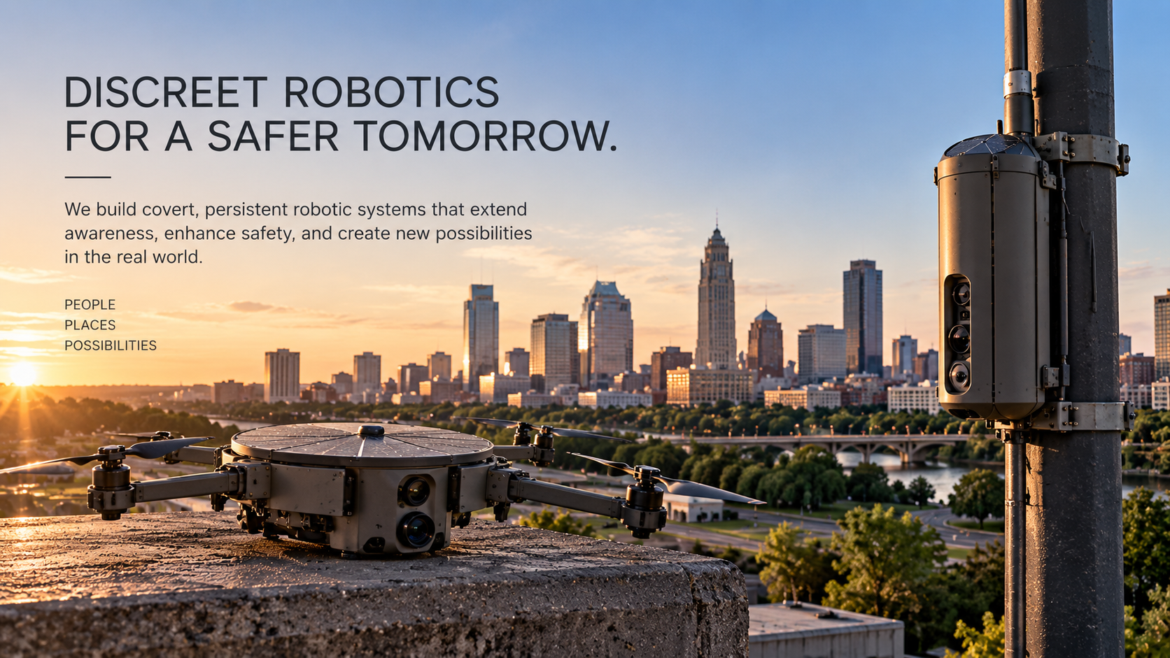 Unseen Robotics autonomous systems integrated into an urban environment
